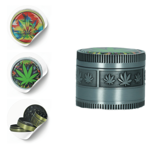 Młynek metalowy Ganja 4 części 52 mm MIX kolor
