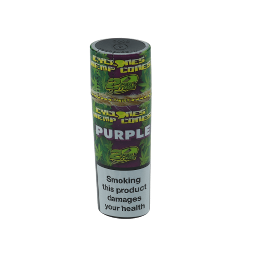 Blunty Cyclones Hemp Double Wraps Purple - 2 sztuki