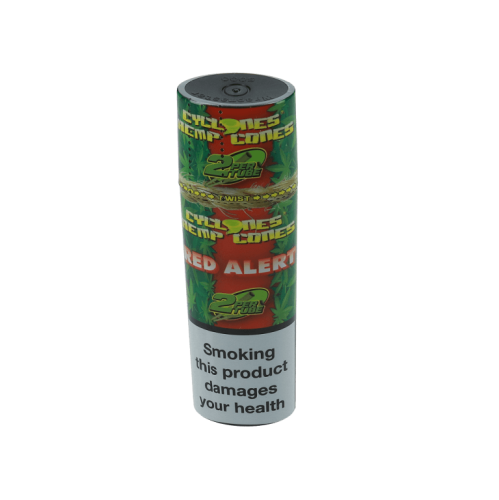 Blunty Cyclones Hemp Double Wraps Red Alert - 2 sztuki