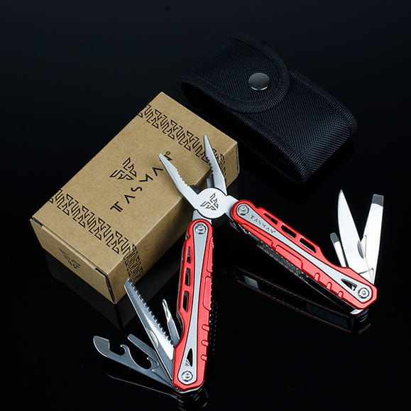 Multitool TASMAN 13 funkcji czerwony