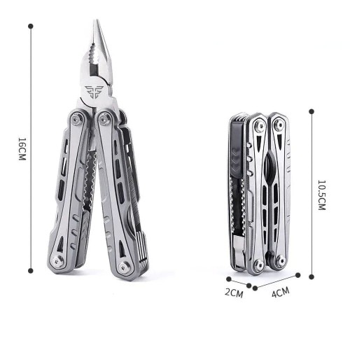 Multitool TASMAN 13 funkcji srebrny