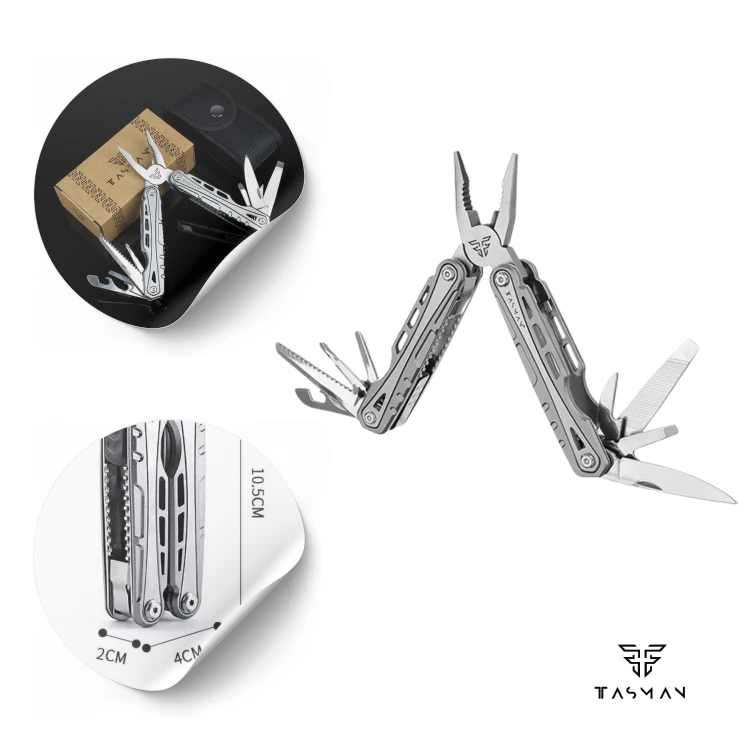 Multitool TASMAN 13 funkcji srebrny