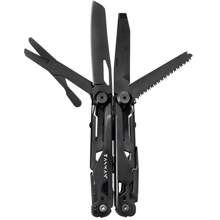 Multitool TASMAN PRO 19 funkcji ze stali nierdzewnej czarny