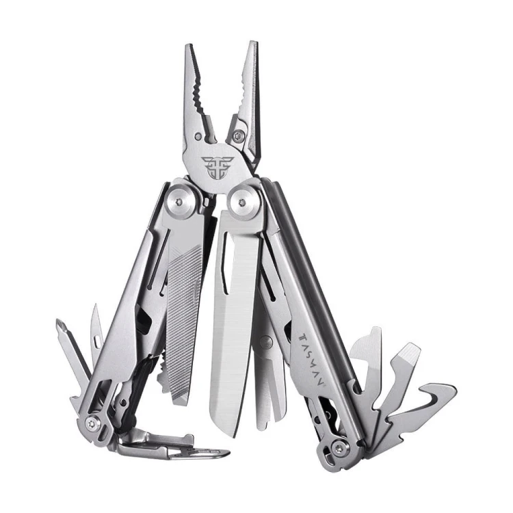 Multitool TASMAN PRO 18 funkcji ze stali nierdzewnej srebrny