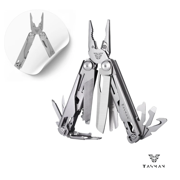 Multitool TASMAN PRO 18 funkcji ze stali nierdzewnej srebrny
