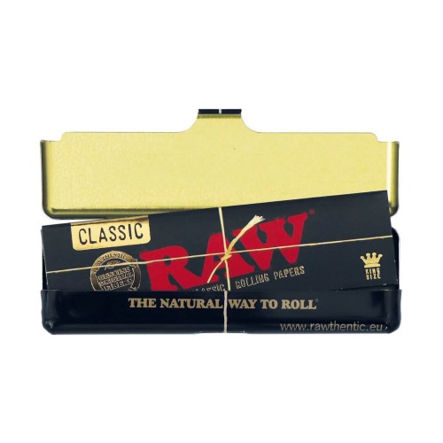 Opakowanie metalowe RAW Classic Black King Size Slim
