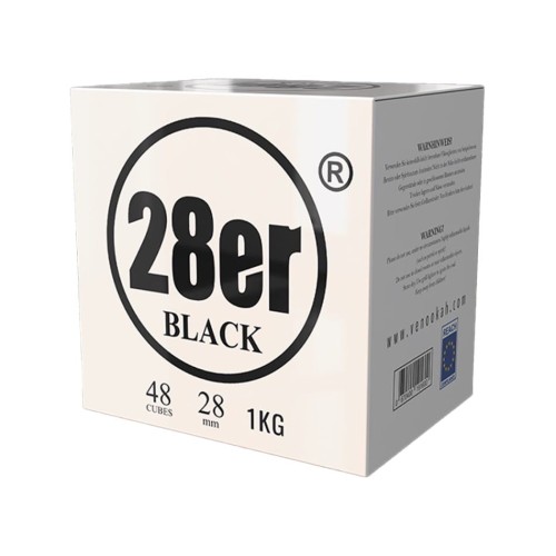 Węgiel kokosowy 28er Vennookah 28 x 28 x 28 mm 48szt. 1 kg