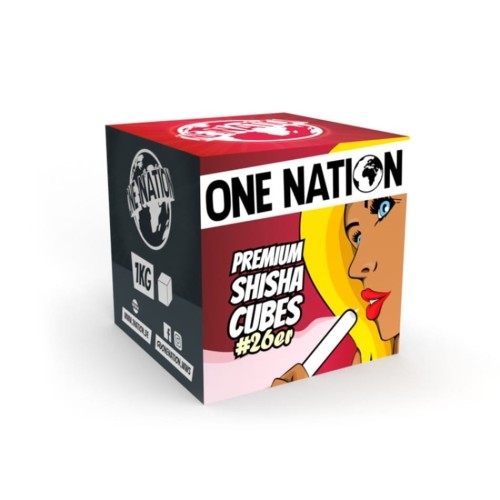 Węgiel do Shishy One Nation 26x26x26mm 1 kg