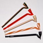 Lufka szklana sodowa twist3 mix kolor - 15cm