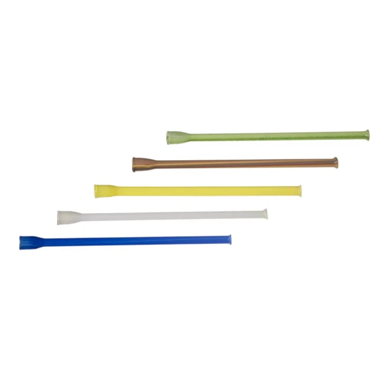 Lufka szklana sodowa long - mix kolor - 14cm