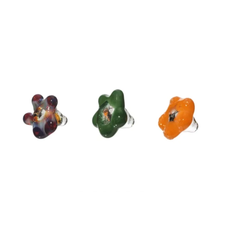 Zestaw 3 sitek szklanych - Flowers