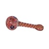 Lufka szklana Bowl "Cętki" - Czerwona 9 cm