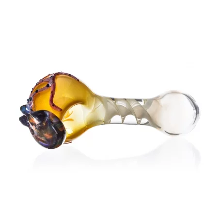 Lufka szklana zdobiona z turbo "OctoTwist" 11,5 cm