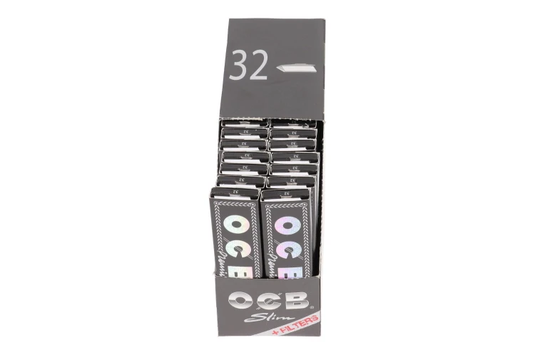 BOX - 32 x Bibułka OCB Premium King Size Slim + Tips