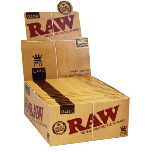 BOX - 50 x Bibułki RAW Classic King Size Slim