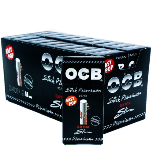 BOX - 20 x Filtry OCB Black Premium Extra Slim 5,7 mm / 120 szt
