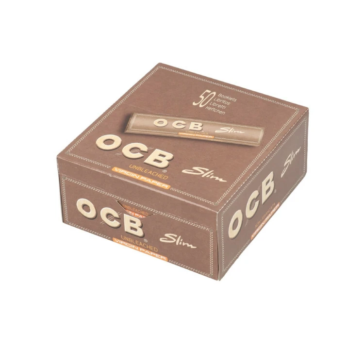 BOX - 50 x Bibułka OCB Virgin KS Slim