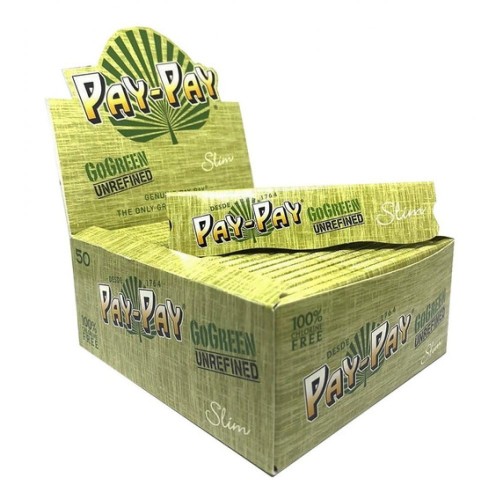 BOX - 50 x Bibułki Pay-Pay GoGreen King Size Slim