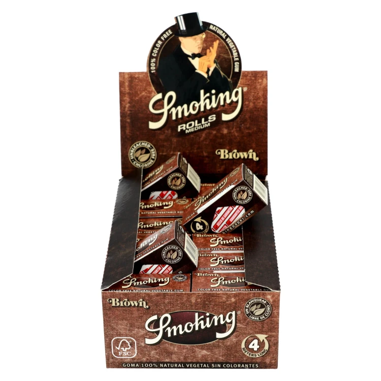 Bibułka SMOKING Rolls BROWN BOX 24 szt