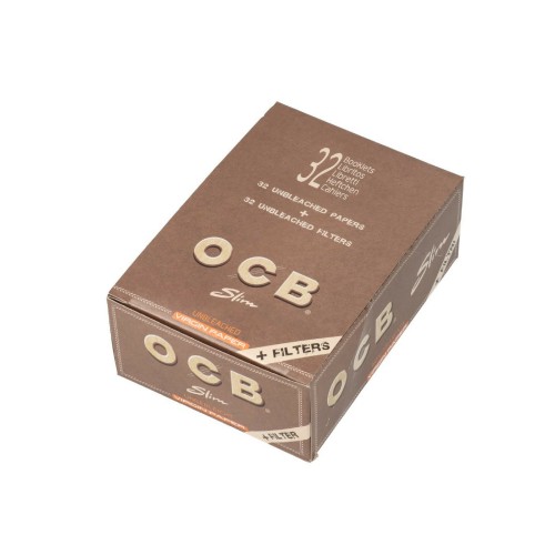 BOX - 32 x Bibułki OCB Virgin King Size Slim + Filtry