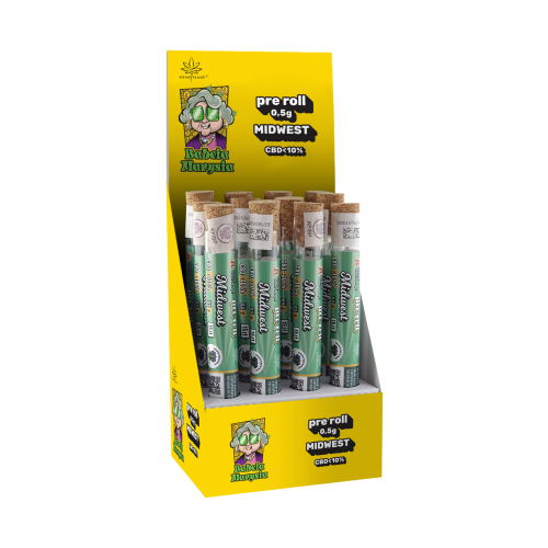 BOX - 12 x Pre Roll CBD Midwest CBD < 10% - Specjały Babci Marysi