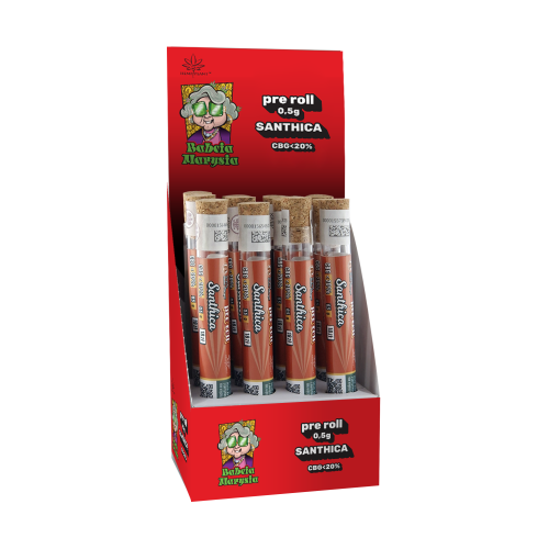 BOX - 12 x Pre Roll CBG Santhica  CBG < 20% - Specjały Babci Marysi