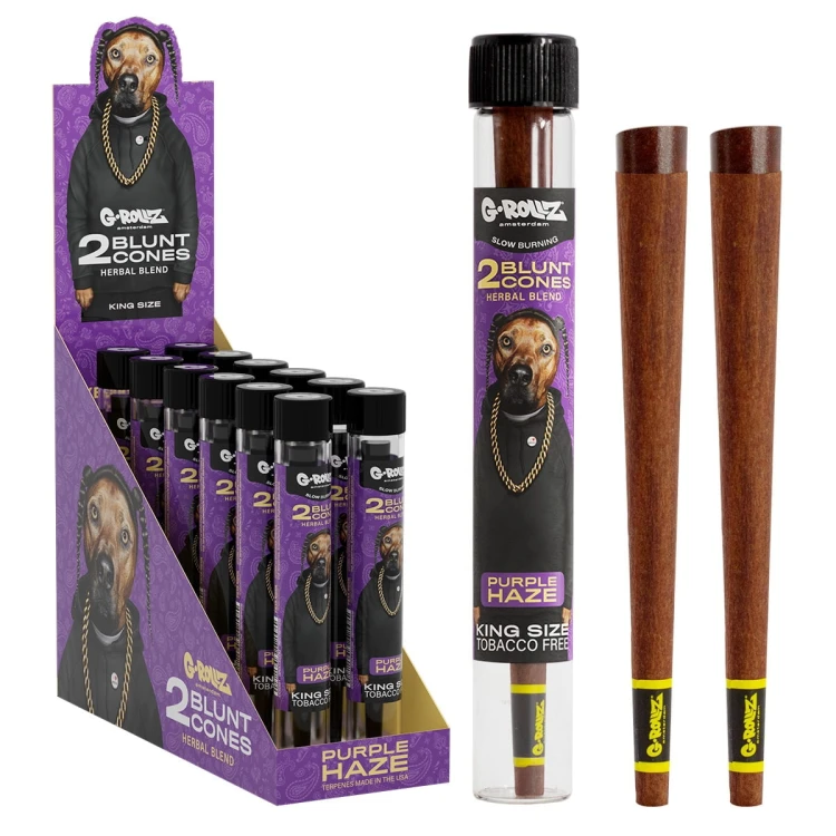 Wrapy Konopne G-Rollz Purple Haze - 2 szt.