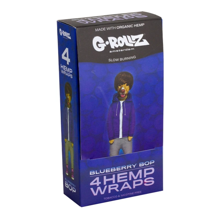 Wrapy Konopne G-Rollz Blueberry Pop - 4 szt.