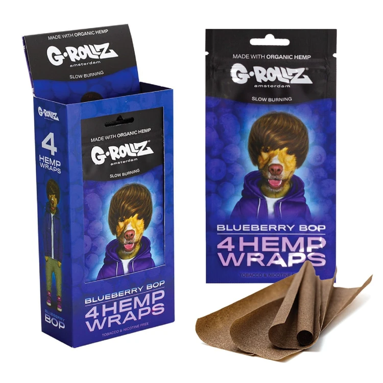Wrapy Konopne G-Rollz Blueberry Pop - 4 szt.