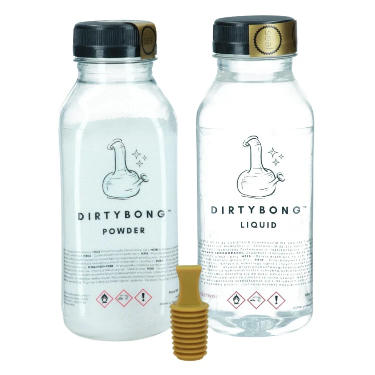 set-dirtybongtm-liquid-and-powder-cleaner-300-ml-stopper-DH-250-IN-049-Z-080-ZESTAW-8874