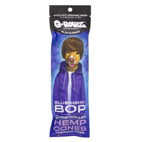 Skręcone Wrapy Konopne G-Rollz Blueberry Pop - 2 szt.
