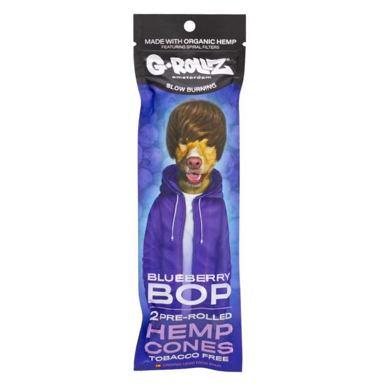 Skręcone Wrapy Konopne G-Rollz Blueberry Pop - 2 szt.