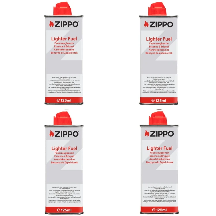 ZESTAW - 4 x Benzyna Zippo 125ml
