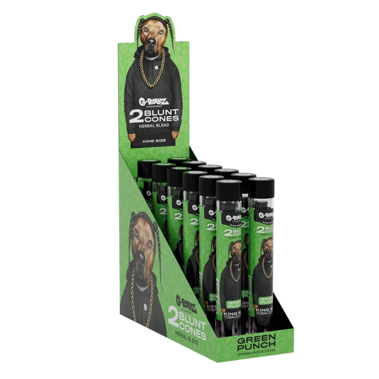 Wrapy skręcone G-Rollz The Dog Green Punch 2 szt