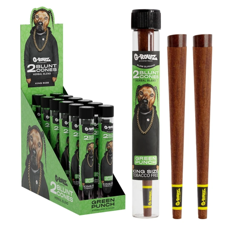 Wrapy skręcone G-Rollz The Dog Green Punch 2 szt