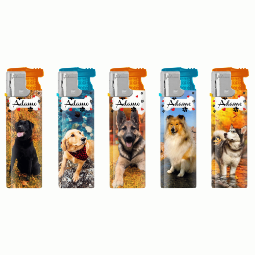 BOX - 50 x Zapalniczka żarowa Adamo Dogs MIX