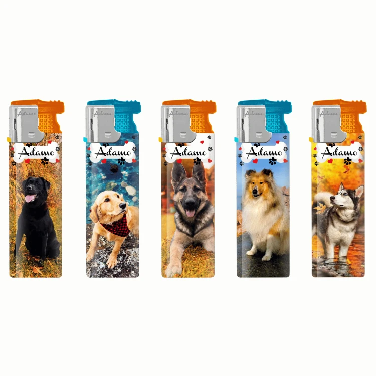 BOX - 50 x Zapalniczka żarowa Adamo Dogs MIX