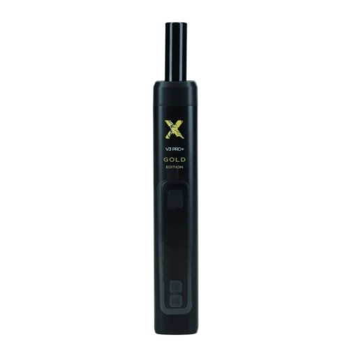 Zestaw - Waporyzator X-Max V3 Pro+ Gold szklany ustnik + plastikowy ustnik