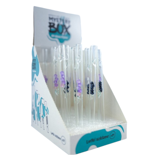 BOX - 21 x Prosta Rurka z Kulkami 10,5cm