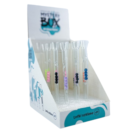 BOX - 21 x Lufka Prosta Długa z Kulkami 10cm