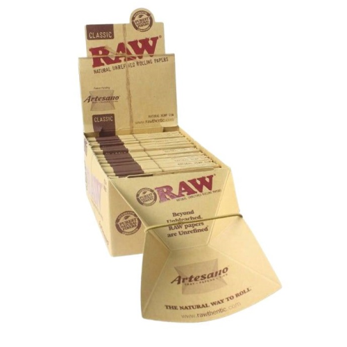 BOX - 15 x Bibułka RAW ARTESANO 1 1/4 + Tips