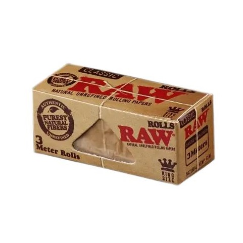 BOX - 12 x Bibułka Rozwijana RAW Rolls - 3 m