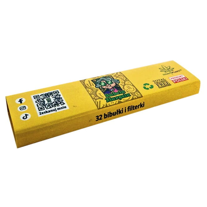 Bibułka Konopna King Size Slim + Tips Babcia Marysia