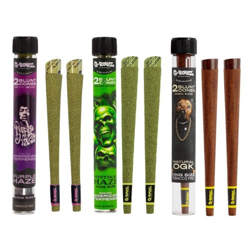 Zestaw Wrapów G-Rollz Haze Mix – (Purple + Mystical + Dog OGK) - 6 szt.