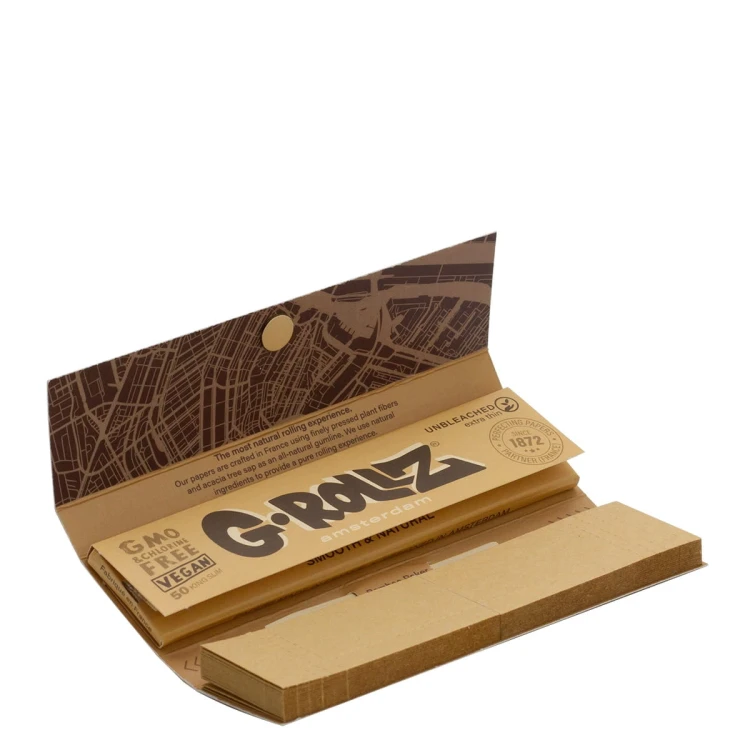 Bibułki G-Rollz Colossal Dream +Tips Brown KS Slim