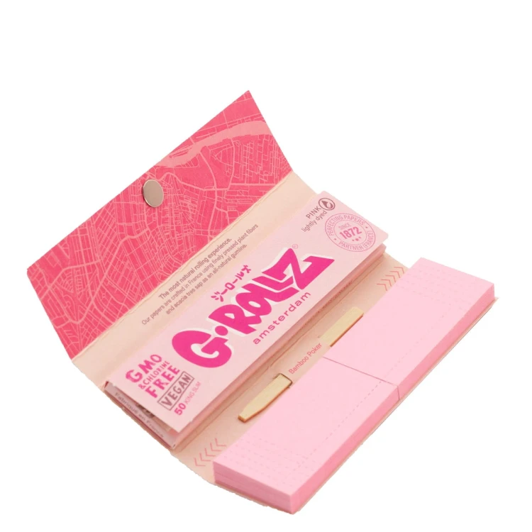 Bibułki G-Rollz Colossal Dream +Tips Pink KS Slim
