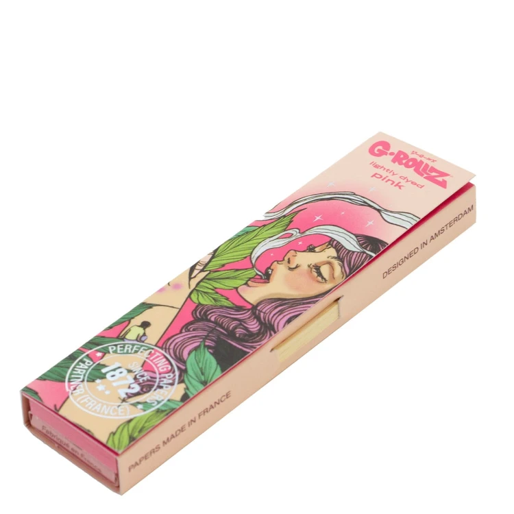 Bibułki G-Rollz Colossal Dream +Tips Pink KS Slim