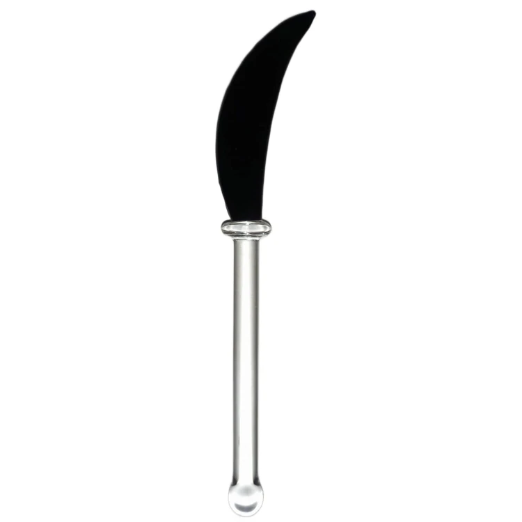 Dabber Szklany "Czarna Maczeta" CLOVER MACHETE do olejku 13 cm