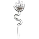 Dabber szklany "Przezroczysta Łapka" CLOVER HAND do olejku 10 cm