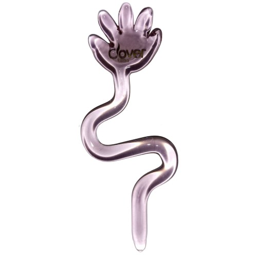 Dabber szklany "Różowa Łapka" CLOVER HAND do olejku 10 cm